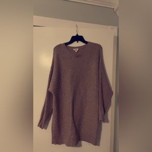 Mauve Purple Longsleeve Sweater Dress